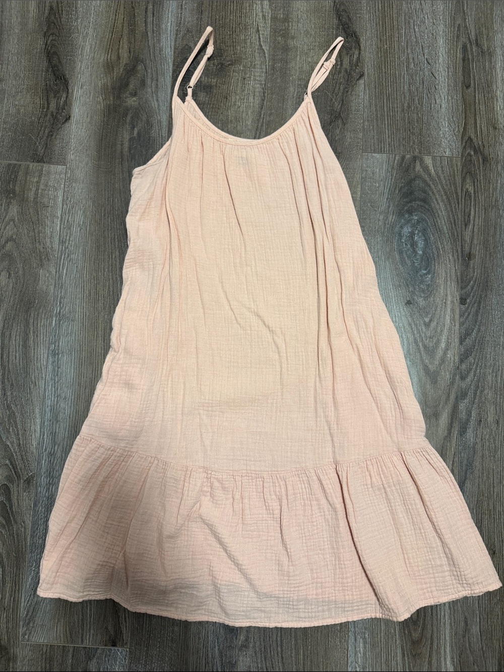 Universal Thread Blush Pink Gauze Sundress with Ruffle Hem
